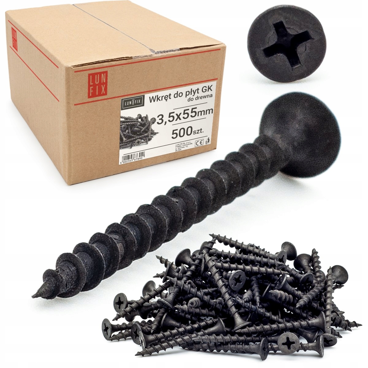 Skrutky do dreva Lun Fix KSGD-35055-LF 500 ks.